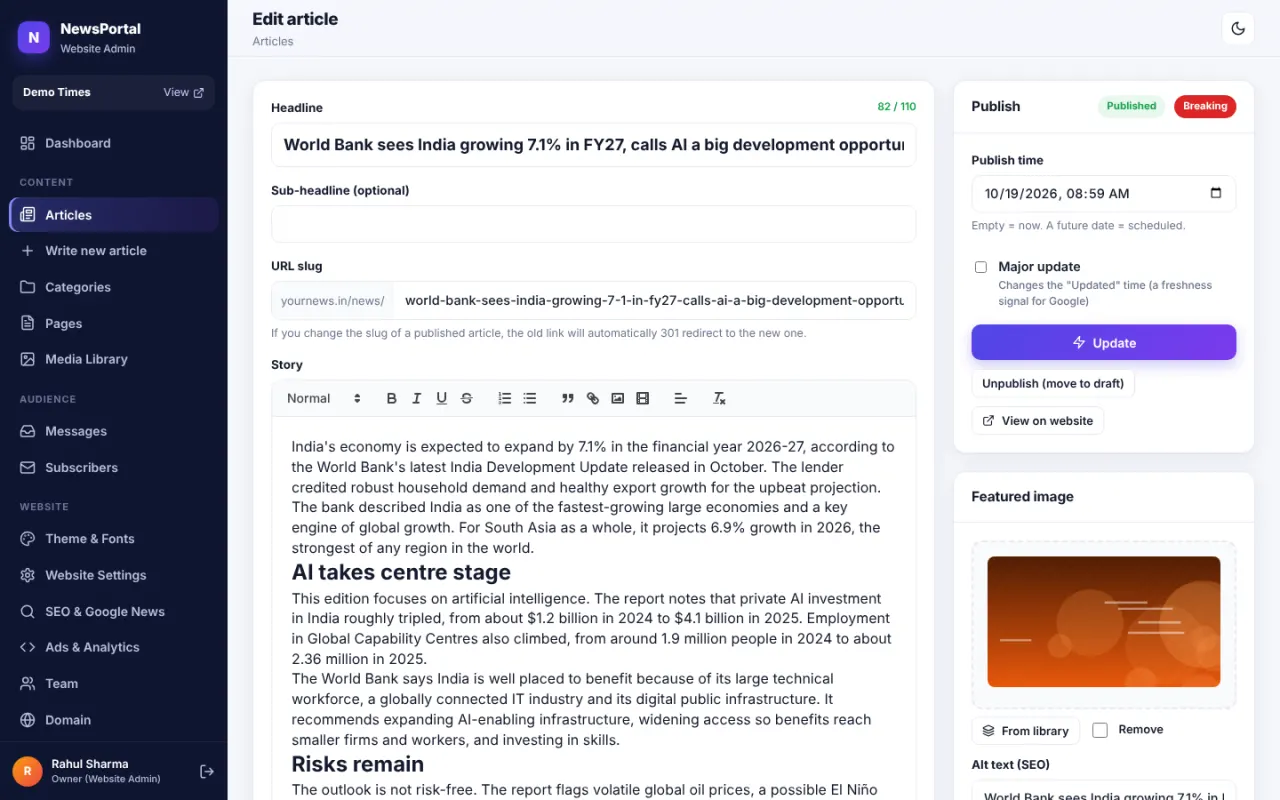 Writing stories screenshot